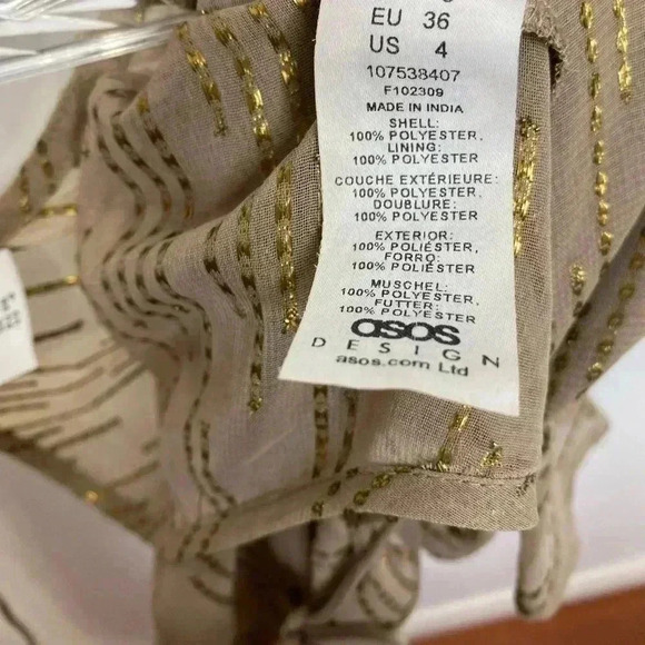 ASOS DESIGN jacquard chiffon mini skirt set - Picture 5 of 8